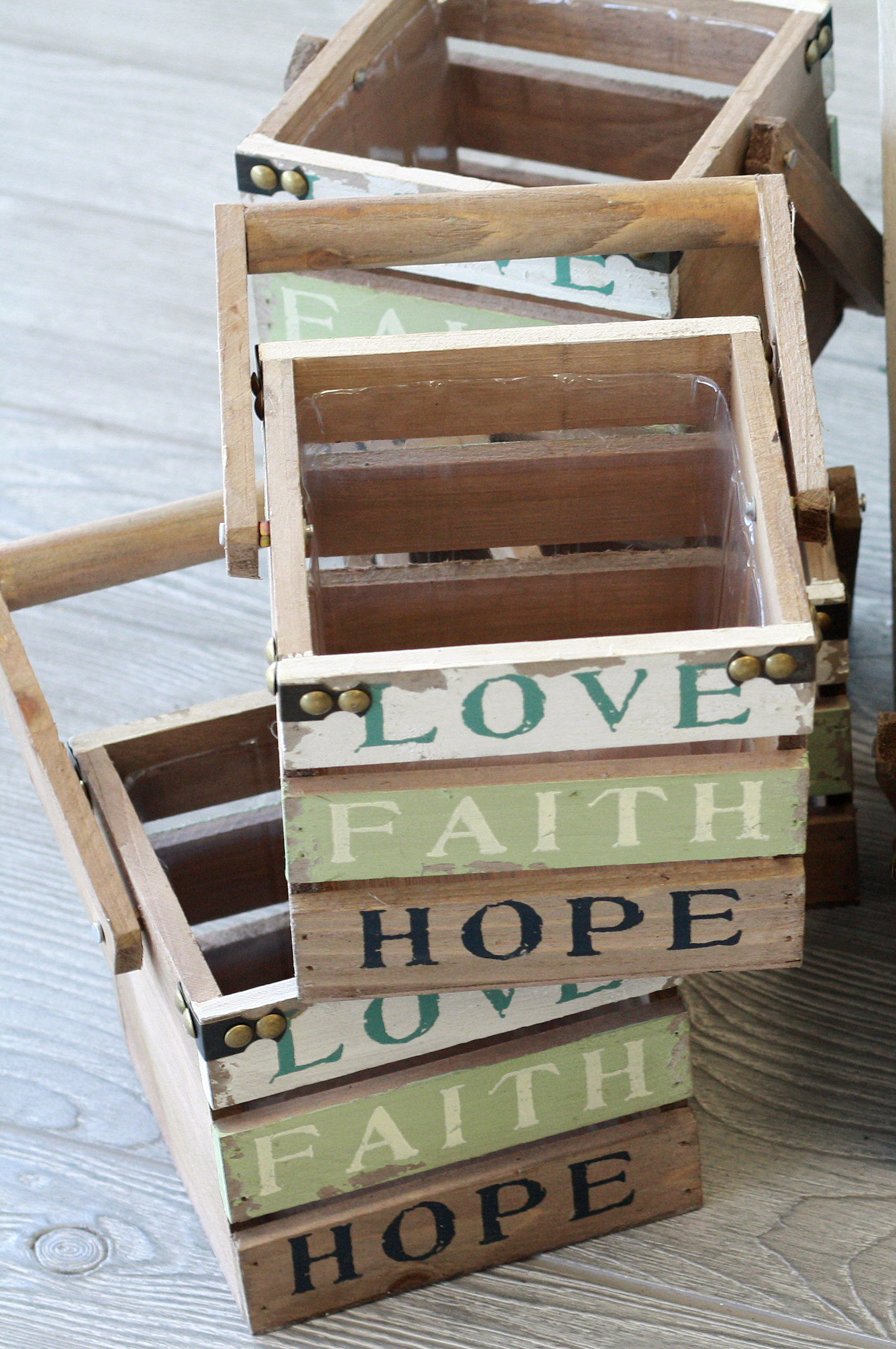 14 Piece Love, Faith, & Hope Wood