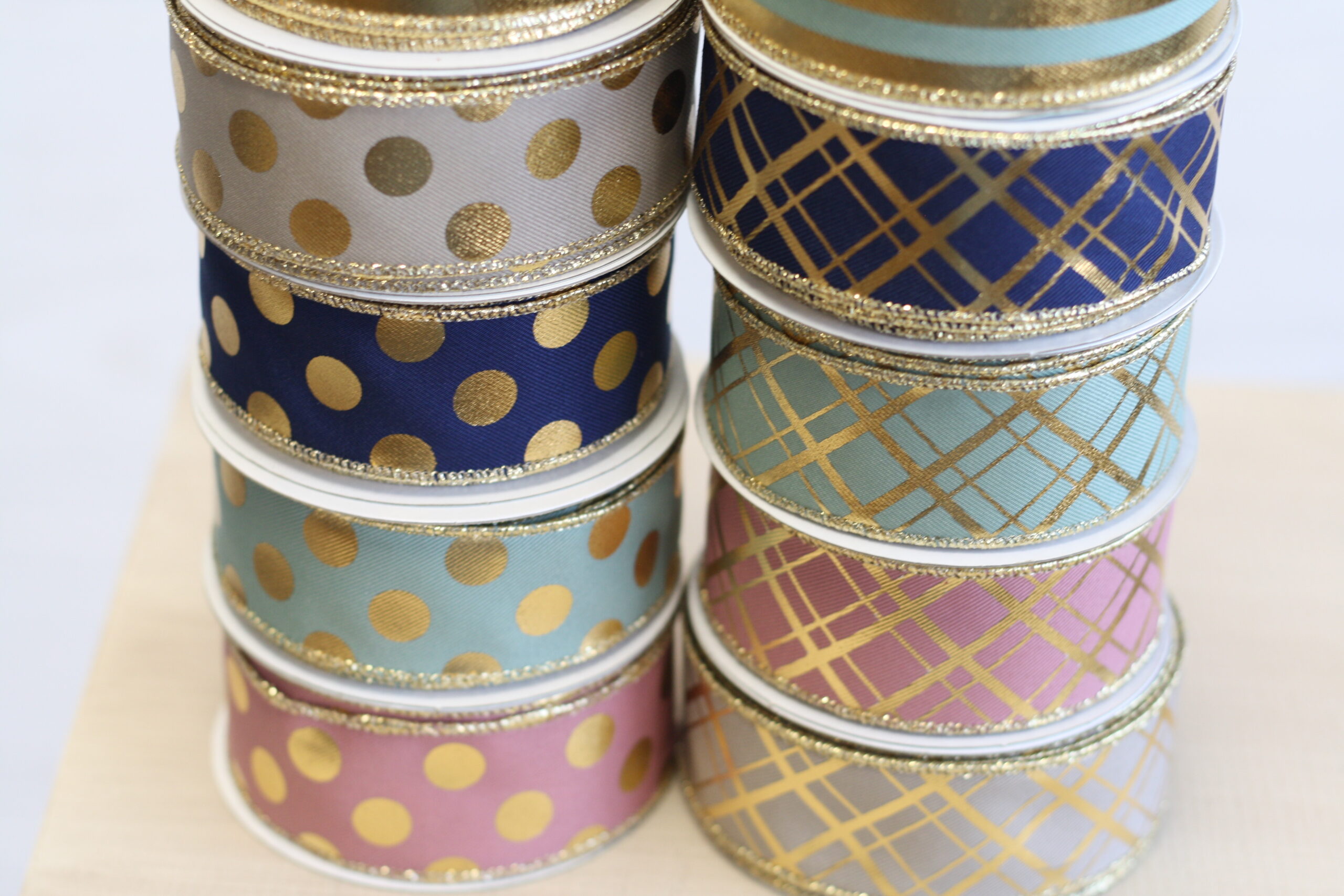 12 Rolls Designer Metallic Ribbon - Image 4