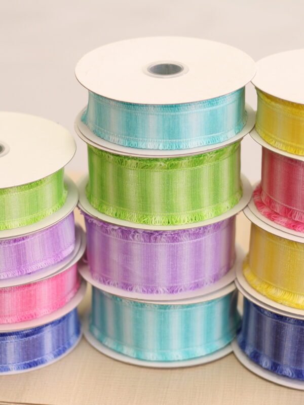 12 Rolls # 9 Fuzzy Edge Ribbon