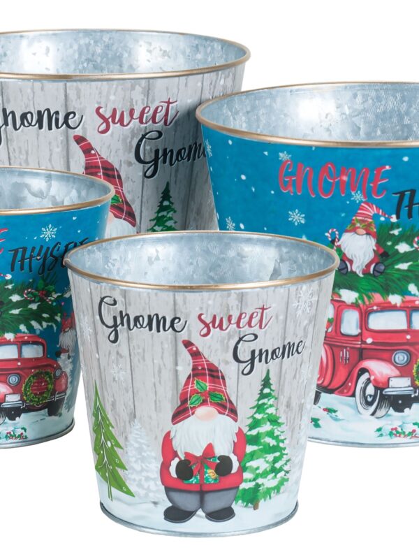 24 Piece Gnome Christmas Metal