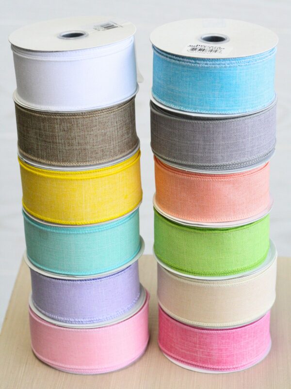 12 Rolls Faux Burlap Ribbon