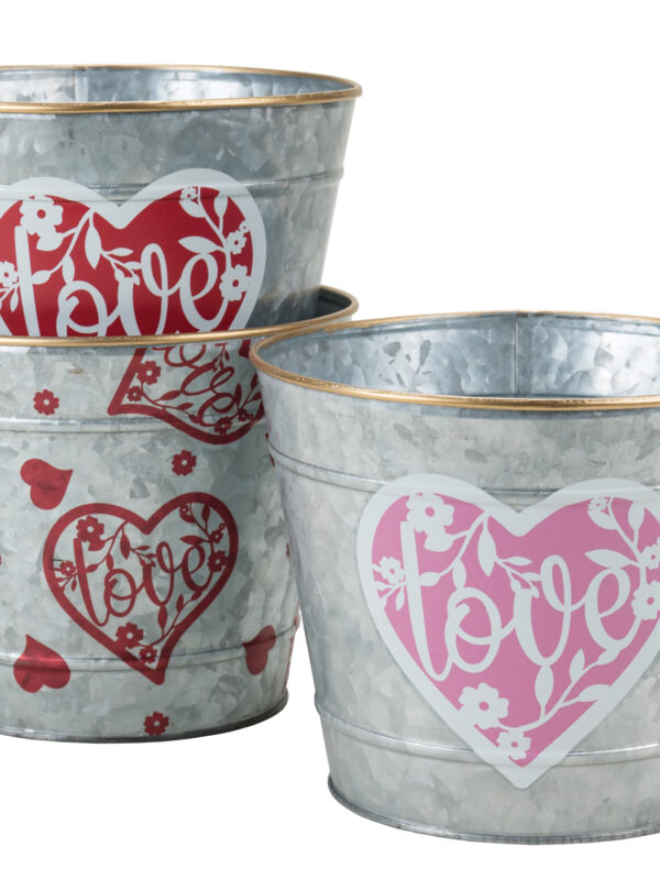 18 Piece Love Metal Containers