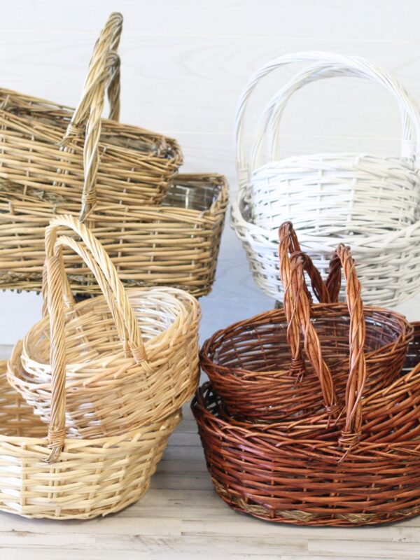 12 Piece Assorted Willow Baskets