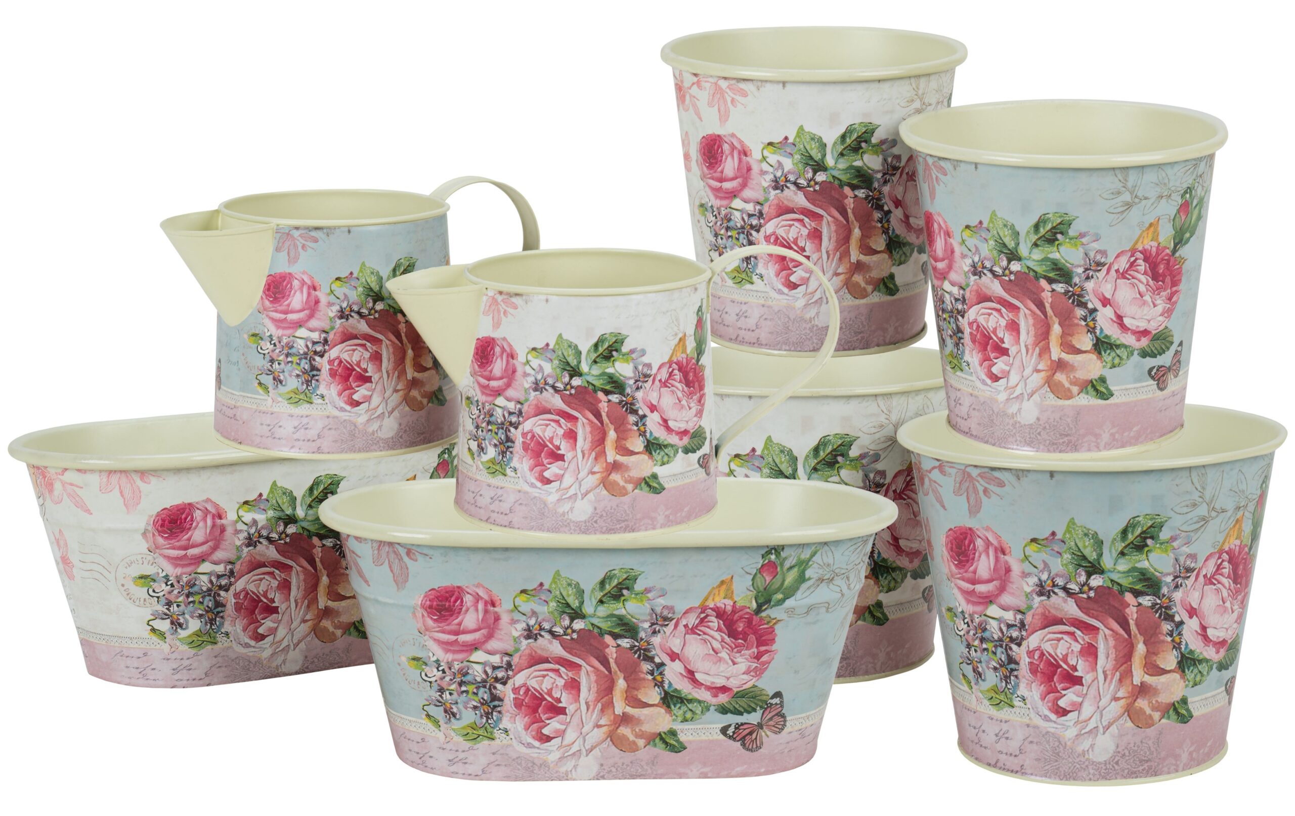 12 Piece Vintage Rose Metal Assortment